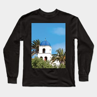 Iconic Blue Domed Church Tower San Diego California Long Sleeve T-Shirt